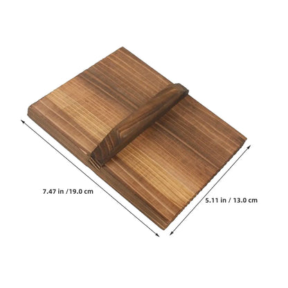 Premium Wooden Pan Lid for Tamagoyaki Pancake Frying Skillet Nonstick Flat Bottom Cookware Anti Splashing Cover Kitchen Gadget