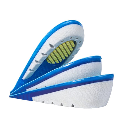 High Quality TPE Heightened Insole Height Increase Half Shoes Pad Men Women Silicone Gel Invisible Growing Heel 1-3cm Lift Soles