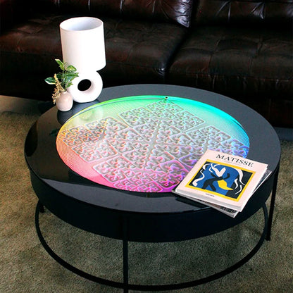 Automatic Sand Art Coffee Table, Magnetic Ball Quicksand Dynamic Art