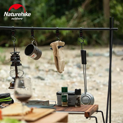 Naturehike-Aluminum Alloy Hanging Rack, Outdoor Camping Tableware, Triangle Shelf Hanger, Outdoor Camping