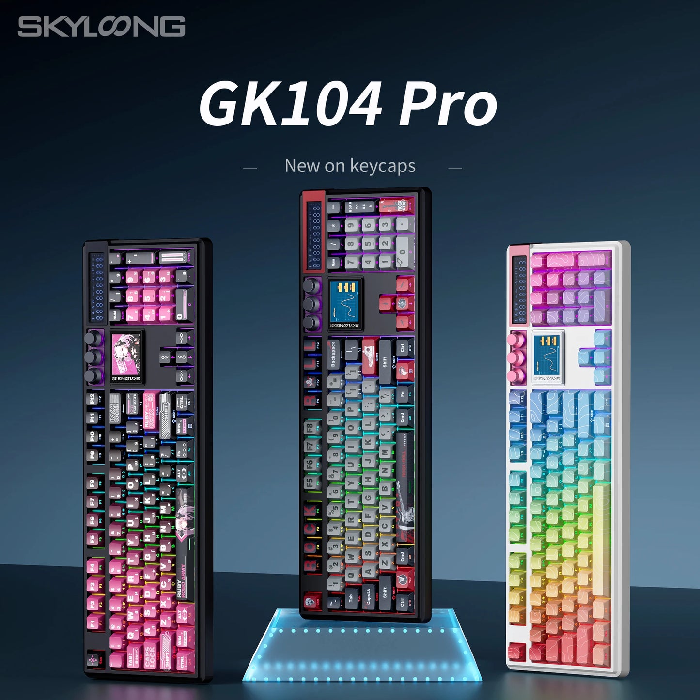 SKYLOONG GK104 Pro Wireless Mechanical Keyboard 100% Custom Keyboard Hot-Swapp Low-noise Switch for PC Gamer Office Accessories