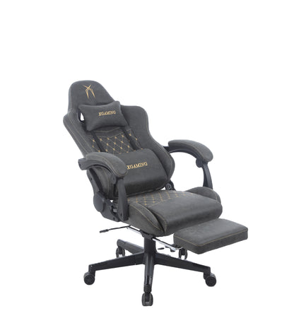 New Design Reclining Gamer Chair with Footrest Brown Gaming Chair