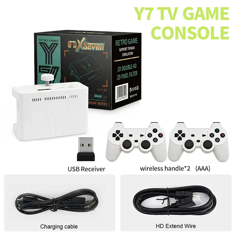 Hot Sale 2026 X7 TV Video Game Box Y7 Super PSP Game Console HD Output Joystick Dual Controller Fighting Game Console