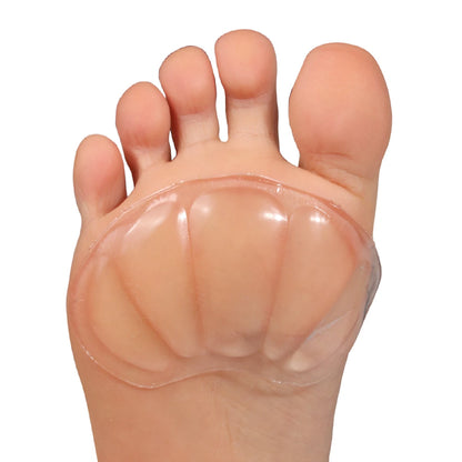 Clear Silicone Foot Cushion Pads Anti-Slip Heel Forefoot Inserts Breathable Comfort Shoe Pads for Men Women High Heels Sneakers