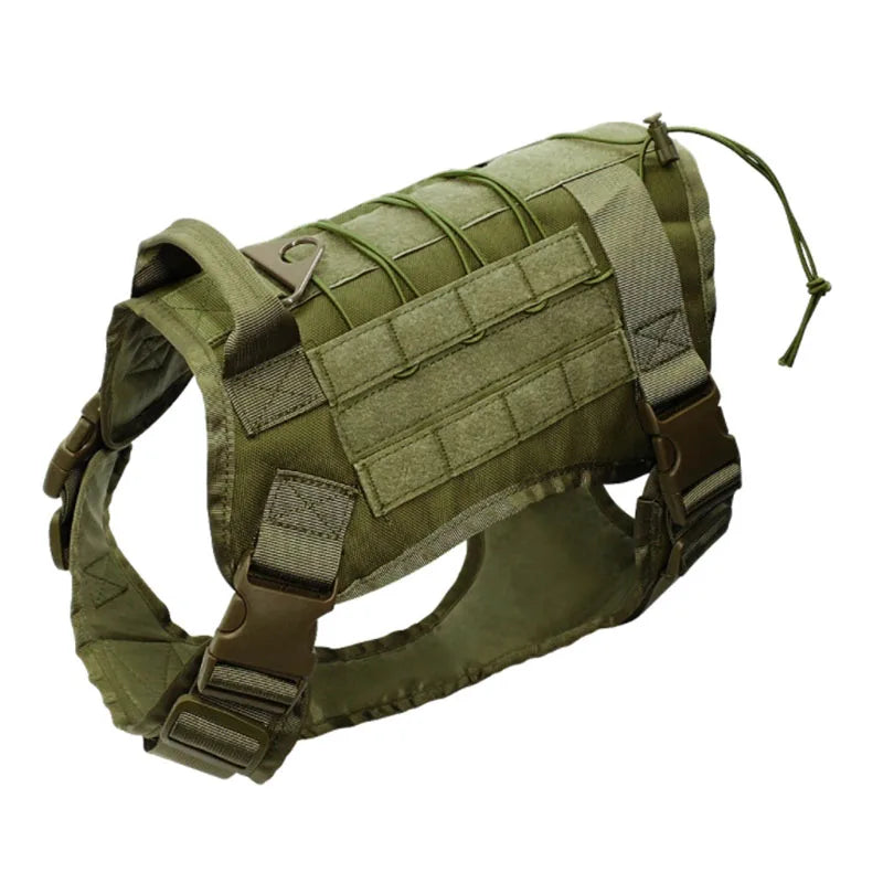 Tactical Camouflage Dog Vest Harness for Medium and Large Dogs，Easy Control and Comfortable for Hiking ，Training, and Outdoor