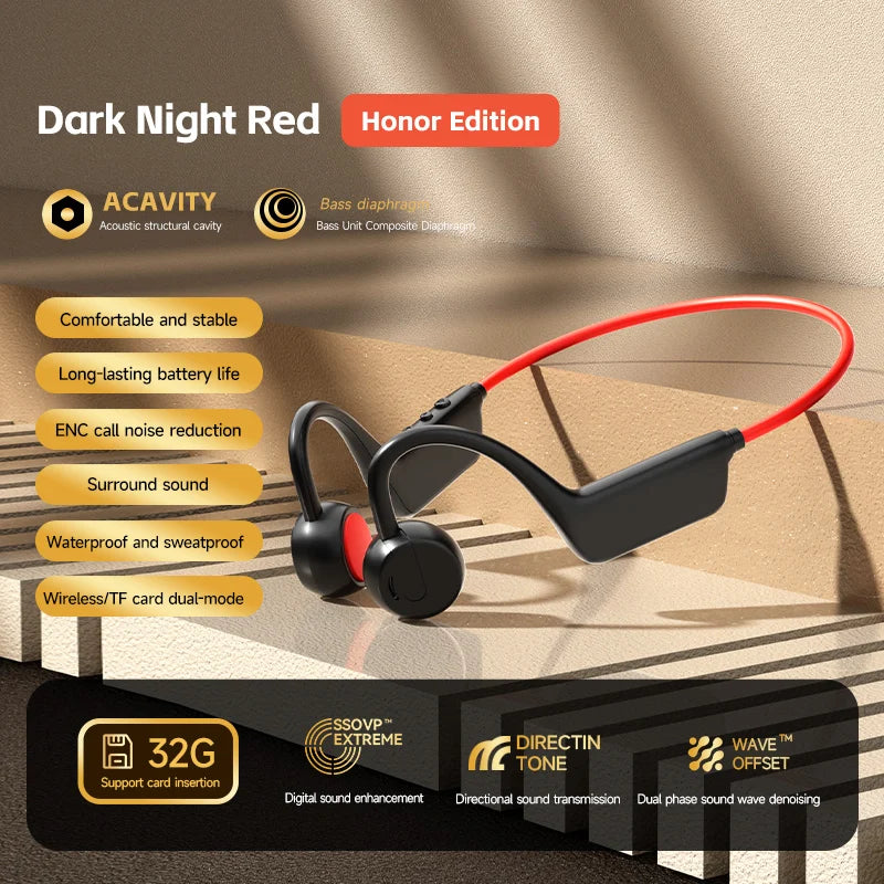 Real X8 Wireless Bone Conduction Headset Headphone IPX8 Bluetooth 5.3 For Swimming Waterproof Exercise Fitness Sports