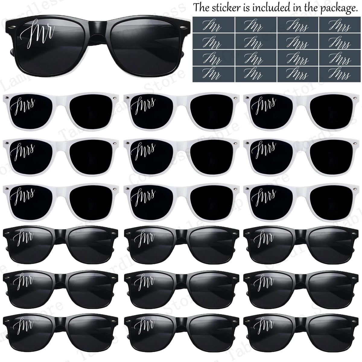 12-120 Pcs Wedding Heart Sunglasses Mr/Ms Bride Glasses Wedding Gift for Guest Bridesmaid Heart Glasses Just Married Party Favor