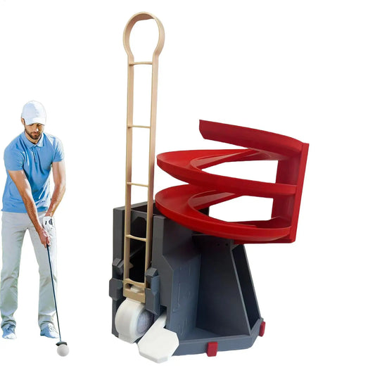 Golf Swing Training Launcher Dispenser Automatic Golf Ball Tee Up Machine Non-powered Golf Simulator for Beginner Teaching Aid