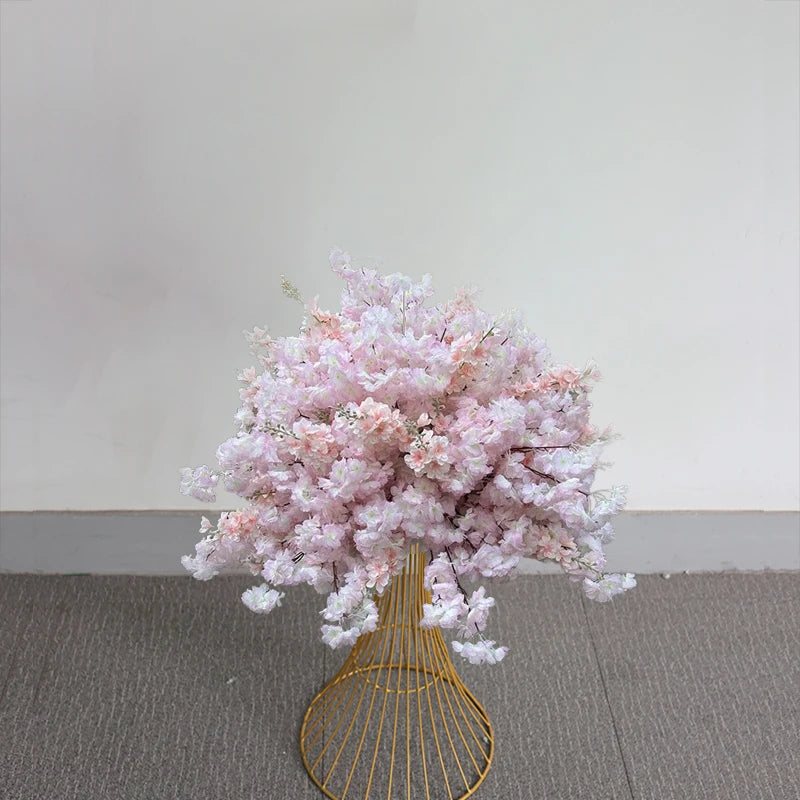 70/60/30cm White Rose Green Plants Leaf Artificial Flower Ball Wedding Table Centerpiece Decor Marriage Banquet Road Lead Floral