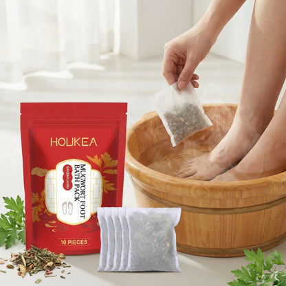 Mugwort Foot Bath Pack Foot Comfort Improve Sleep Quality Daily Gentle Cleaning Moisturize Herbal Ingredients Care Foot Bath Bag