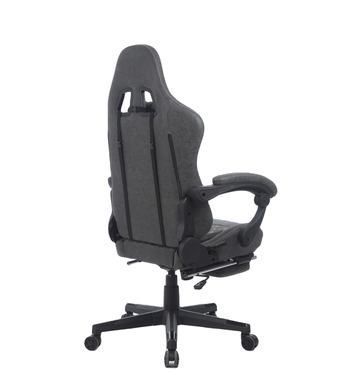 New Design Reclining Gamer Chair with Footrest Brown Gaming Chair