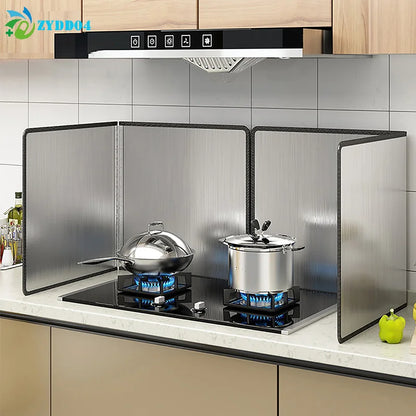 ●1Set Stainless Steel Oil Splatter Guard Grease Splatter Screen for Frying - Kitchen Gas Stove Oil Splash Guard