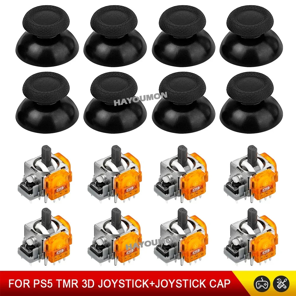 TMR Electromagnetic Joystick For PS5 Gamepad 3D Analog Stick Sensor Module For PS5 Controller with Joystick Caps Game Accessory