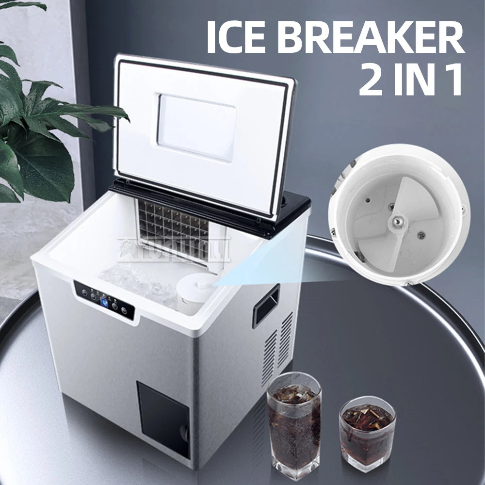 Automatic Commercial Ice Maker Crusher Portable Electric Ice Machine Iijsklontjes Snow Maker Machine