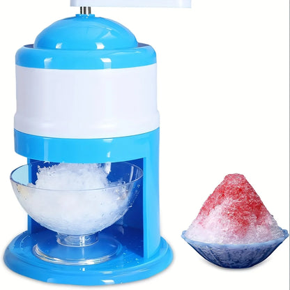 Hand Crank Ice Shaver Machine & Slushy Maker | Snow Cone Crusher with Durable ABS | Summer Parties, Home & Outdoor Use