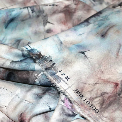 Digital Printed Rayon Fabric Summer By Meters for Women Dress Pajamas Cool Blankets Diy Sewing Soft Smooth Floral Textile Cloth