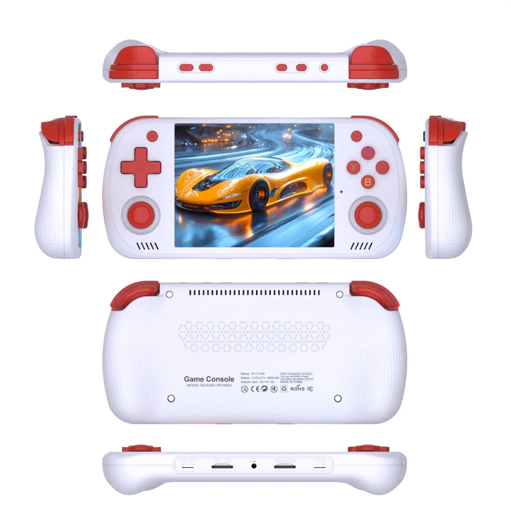 BOYHOM R36H PRO Retro Handheld Video Game Console Linux System 4.2 Inch IPS Screen R36HPROMAX Portable Pocket Video Player 64GB