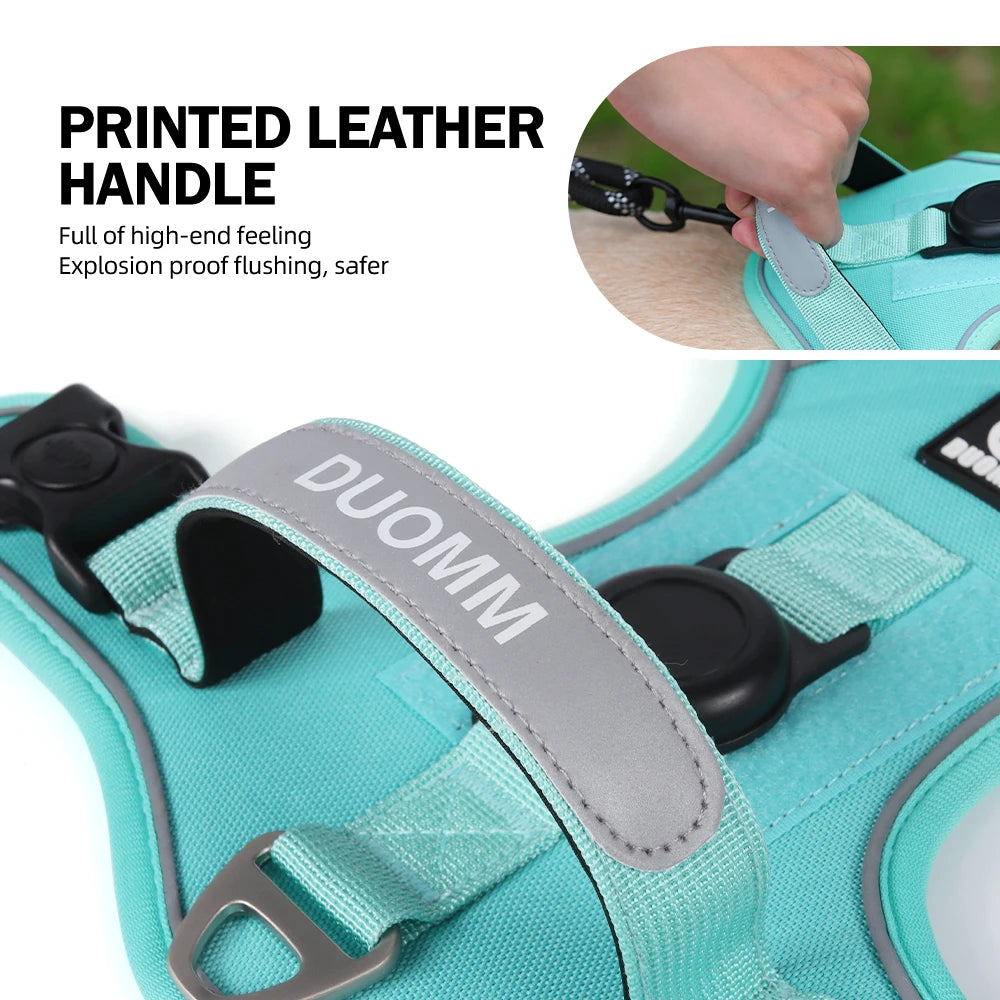 Dog Harness With AirTag Holder No Pull Reflective Lightweight Waterproof Vest For Small Medium Dogs Anti Lost Pet Accessory