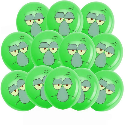 SpongeBob SquarePants Birthday Balloons Decoration Set 12/24/36/48Pcs Latex Balloons Party Supplies Favor Decorations