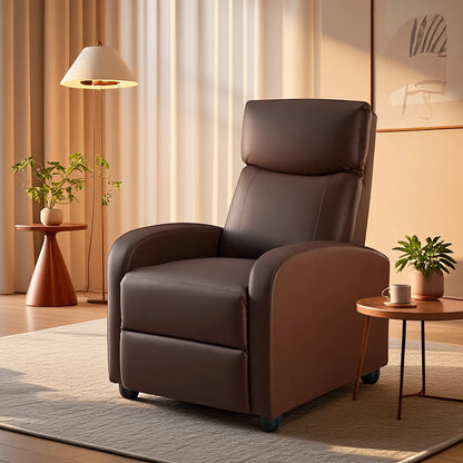 MCQ Living Room Recliner Sofa with Lumbar Support Sofa Fabric or Pu Leather for Adults Recliners Home Theater Seating Reclining Sofa Chair for Living Room