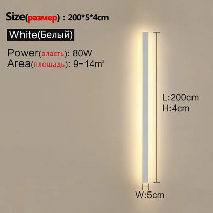 Waterproof Wall Light Outdoor Garden Wall lamps LED Lights Modern Nordic  Living Room TV Background IP65 110/220v Wall washer