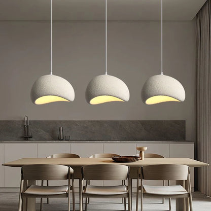Nordic Wabi Sabi Ceiling Chandelier Modern Dining Table Pendant Lights E27 Home Decor Bedroom Living Room Loft Bar Hanging Lamps