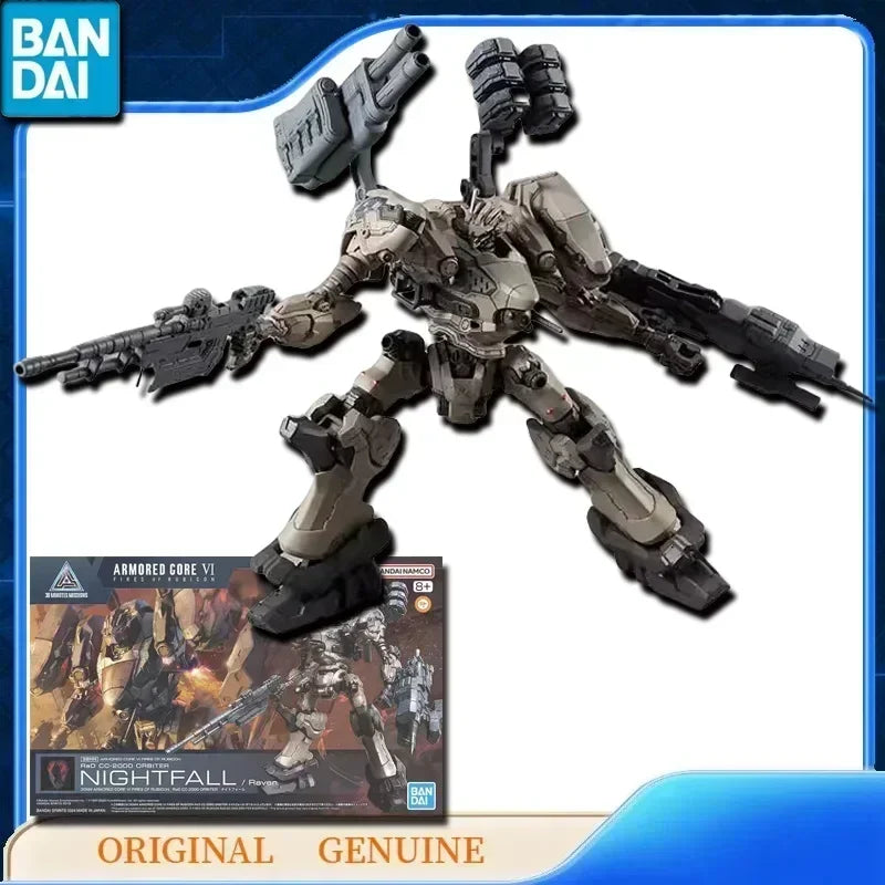 Bandai Original Genuine Gundam 30MM ARMORED CORE VI STEEL HAZE NIGHTFALL Anime Action Figures Toys Gift Assembly Model Ornaments