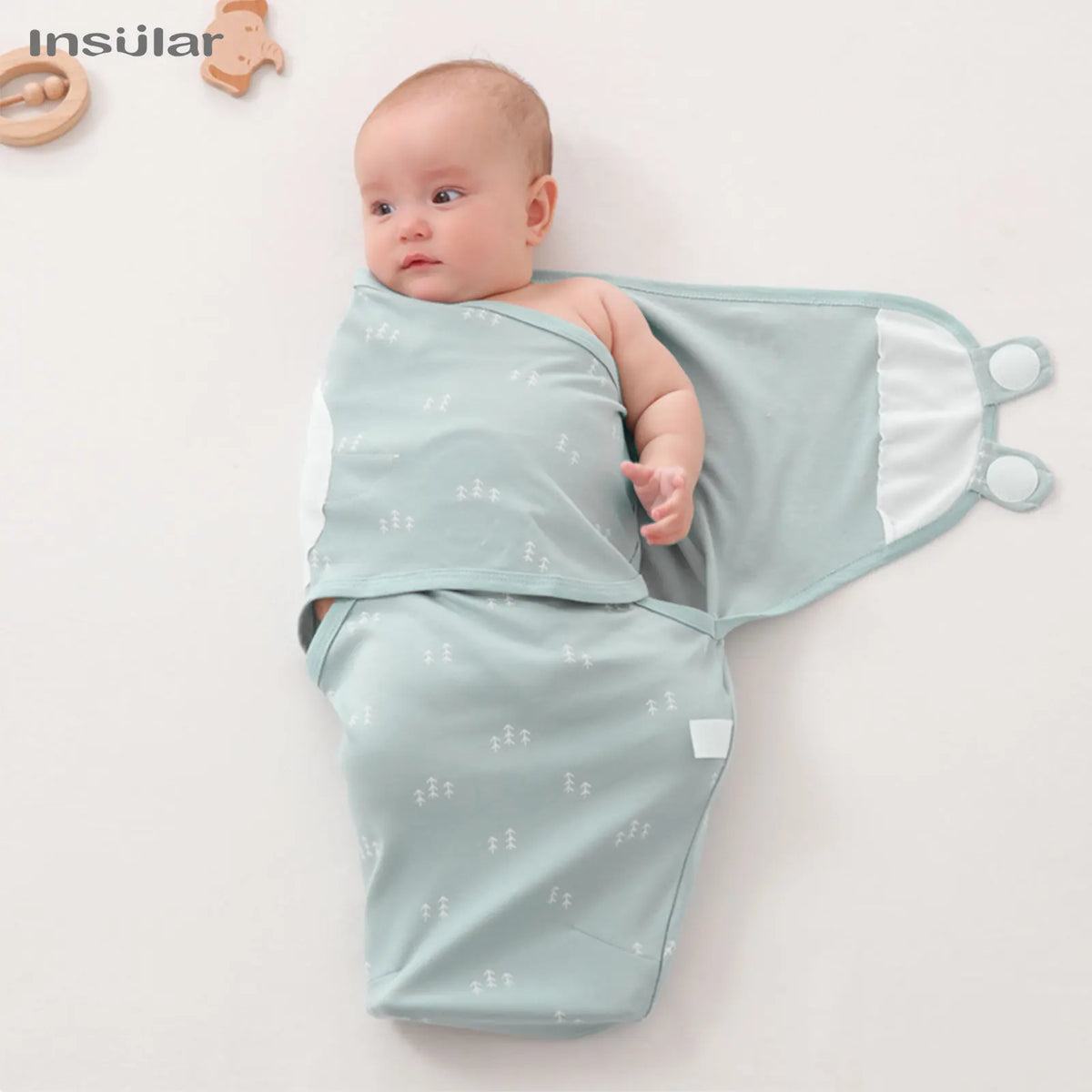 3Pcs Cute Newborn Baby Blankets Swaddles Set 100%Cotton Boys Girls Adjustable Swaddle Infant Swaddle for 0-6 Month