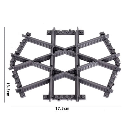 NEW City Trains Flexible Tracks Soft Straight Curved Rails Switch Building Block Creative Models Railways Toys For Kids Gifts