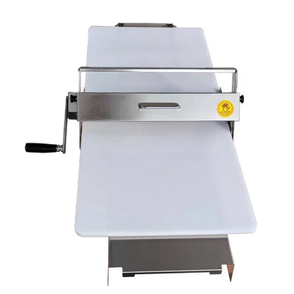 Folding Manual Dough Sheeter Roller Machine Adjustable Thickness Stainless Steel Laminator for Bakery Croissant Pizza Puff
