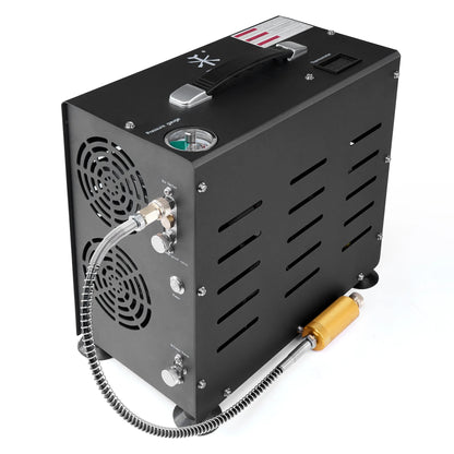 TUXING 4500Psi 300Bar PCP Air Compressor 800W Dual-Cylinder High Pressure Diving Compressor Auto Stop PCP Rifle Scuba Tank