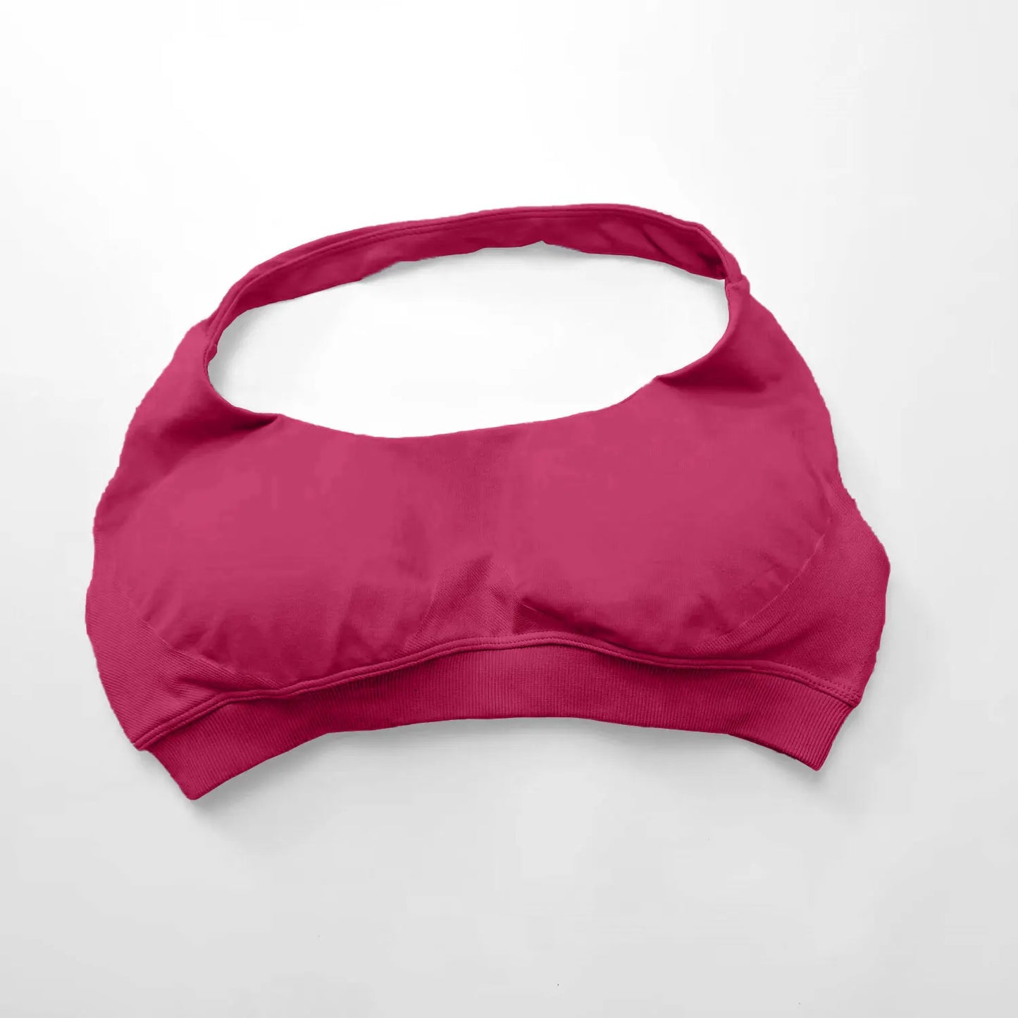 NCLAGEN Sports Bra Women Sportswear Seamless Halter Top High Support Push-up Open Back Gym Wear Fitness Yoga Workout Underwear