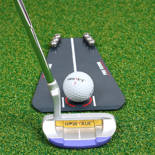 Golf Putting Tutor Trainer Golf Putting Training Aids Portable Multifunctional Indoor Practice Putter Guided Exercise Board
