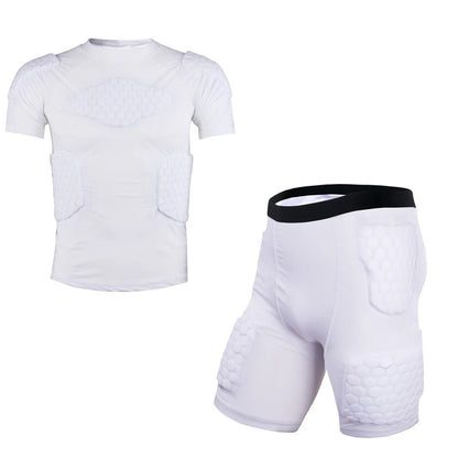 Sports Honeycomb Anti-Collision Suit Anti-Collision T-Shirt Shorts Football Cycling Sports Protective Gear