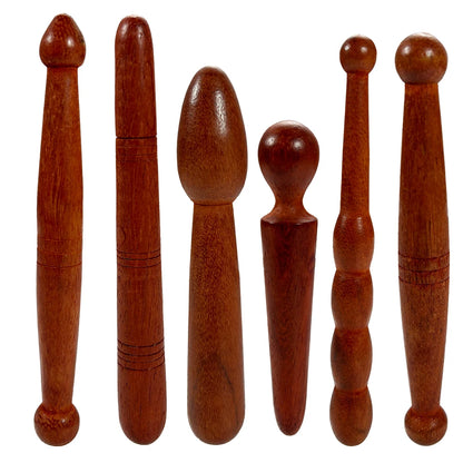 1PCS Wood Foot Massage Stick Travel Manual Acupressure Pen Thai Reflexology Tools for Face Neck Back Waist Massager Trigger Poin
