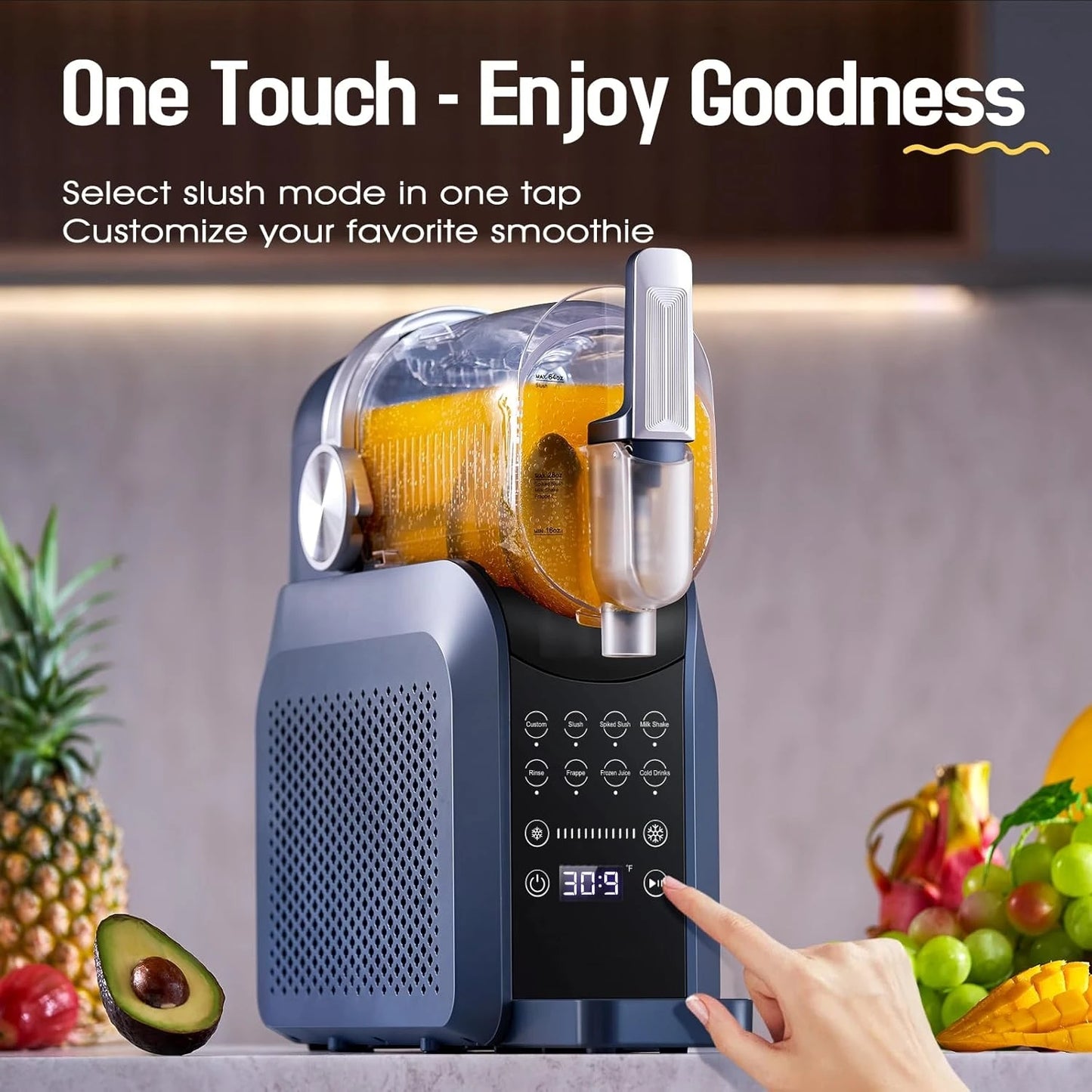 Slushie Machine   7-in-1 Slushie Machine with No Ice Needed   Countertop Slushy Maker for Home