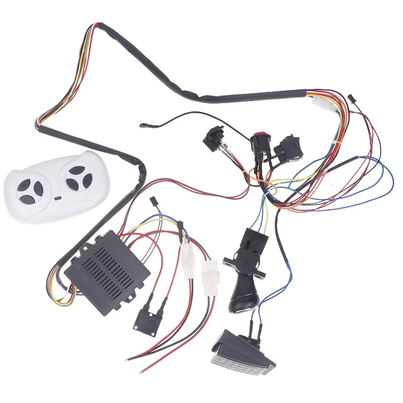 Children Electric Car DIY Modified Wires And Switch Kit With 2.4G Bluetooth RC And Controller For Baby Electric Car Self-made