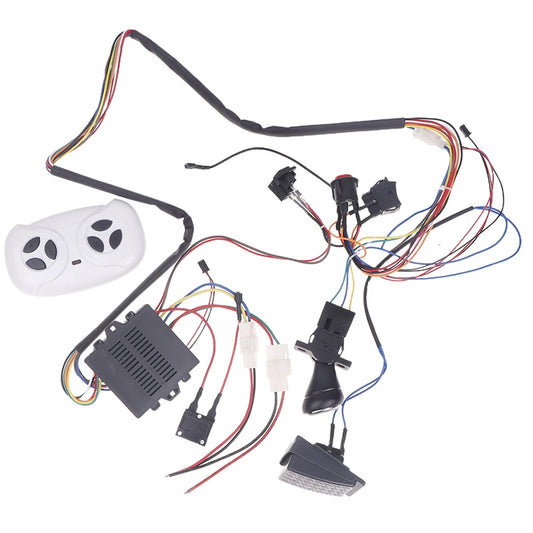 Children Electric Car DIY Modified Wires And Switch Kit With 2.4G Bluetooth RC And Controller For Baby Electric Car Self-made