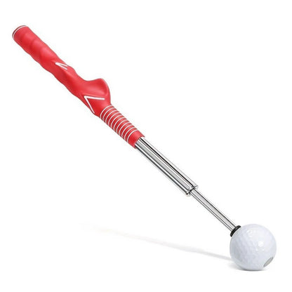 Retractable Golf Swing Training Aid Portable Grip  with Click Feedback for Golf Practice & Training