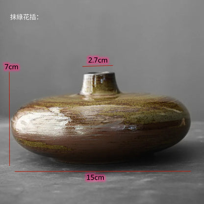Ceramic Vases, Rough Ceramic Vases, Small Flower Pots, Old-fashioned Floral Arrangements, Table Decorations, Zen Flowers
