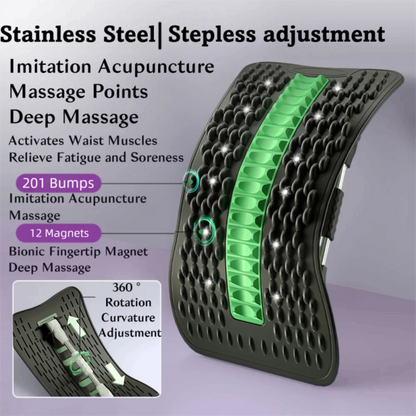 12 Magnets Lumbar Vertebrae Relaxer Humpback Correction Traction Back Massager Shaping Stretching Back Stretcher Waist Support