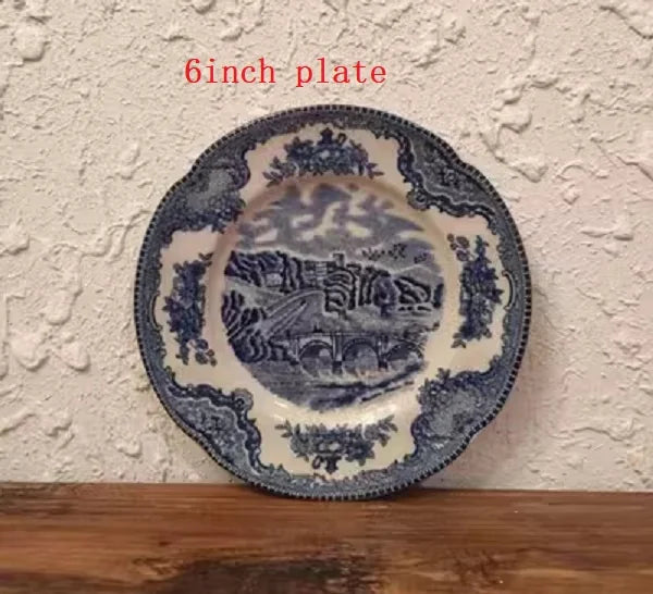 European style tableware, British castle ceramics, Western food steak plates, coffee cups, decorations, dinner plates, desserts,