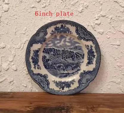 European style tableware, British castle ceramics, Western food steak plates, coffee cups, decorations, dinner plates, desserts,