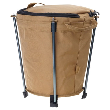 Outdoor Camping Trash Can Portable Garbage Bin Lightweight Round Bucket Wastebasket Can Container for Hiking Camping