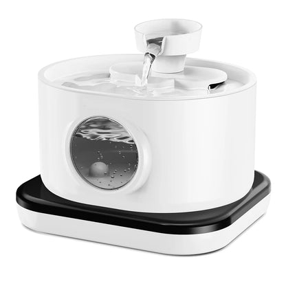 3L Wireless Recharging Sensor Cat Water Drinking Fountain Battery Operated Automatic Pet Motion Sensor Dog Water Dispenser Bowl