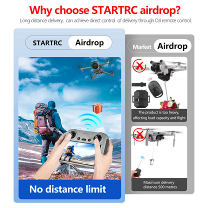 STARTRC Drone Airdrop System for DJI AIR 3 Payload/Delivery/Transport Drop Release Device for DJI AIR 3 Accessories