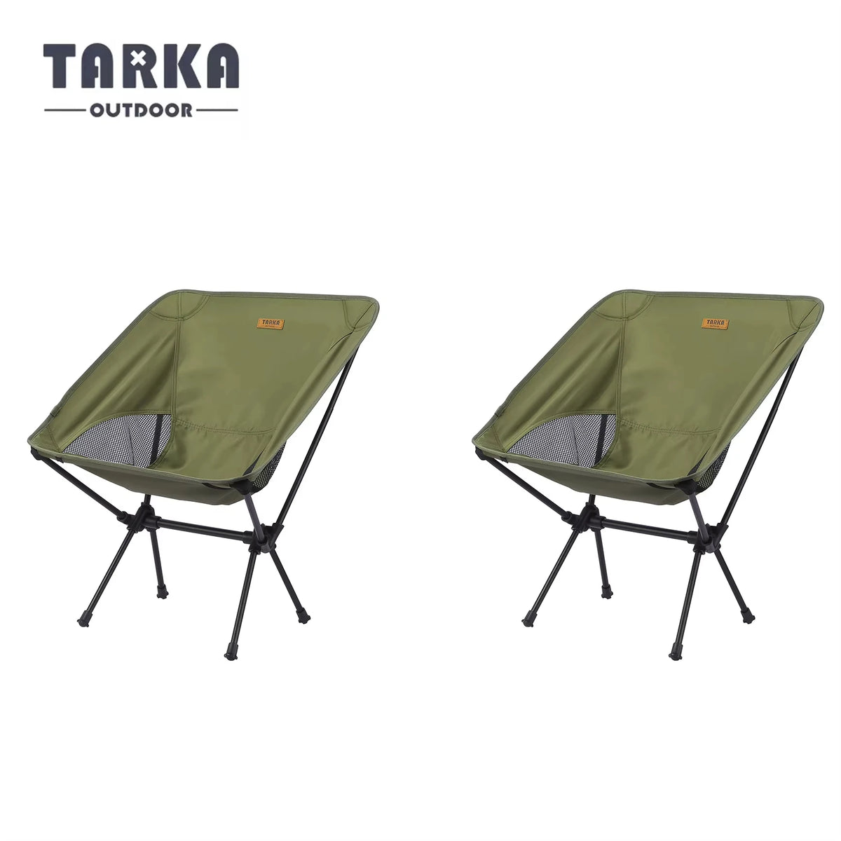 TARKA Camping Chairs Ultralight Folding Chairs Seat Foldable Moon Chair Garden Picnic Beach Picnic Lightweight Backpacking Chair