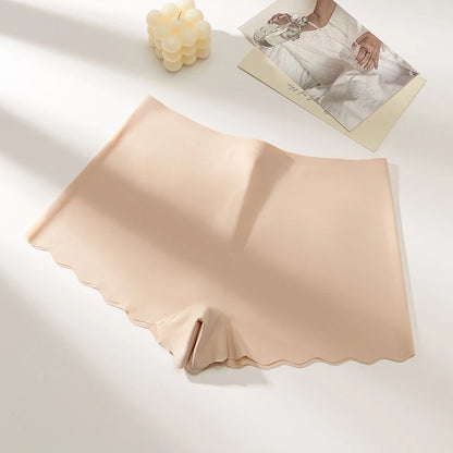 TrowBridge Seamless Leopard Women's Panties Satin Underwear Woman Boxers Breathable Cozy Lingerie Skin-Friendly Female Boyshorts