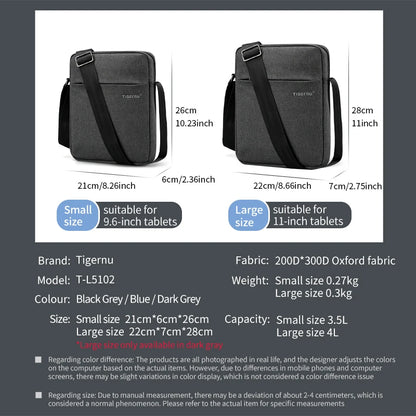 Tigernu HOT SELLING Bags For Men Messenger Bag Casual Shoulder Pack Male Crossbody Bolsa Mini Bag Sling Bags Ipad Travel Package