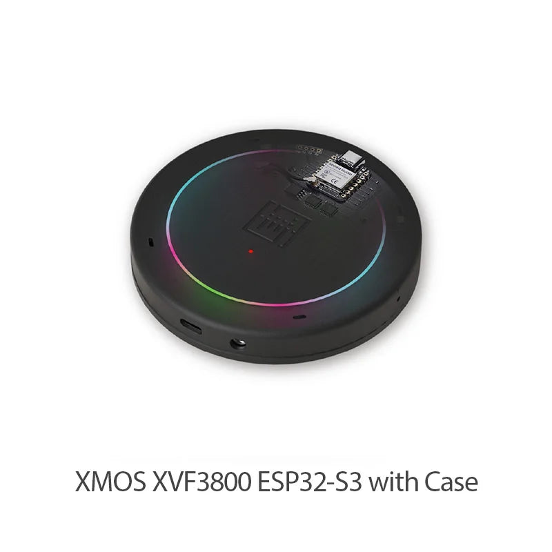 Seeed Studio ReSpeaker Mic Array 4-Mic Circular Array XMOS XVF3800 360° Far-Field Voice Pickup 5m I2S USB AI Audio with Case